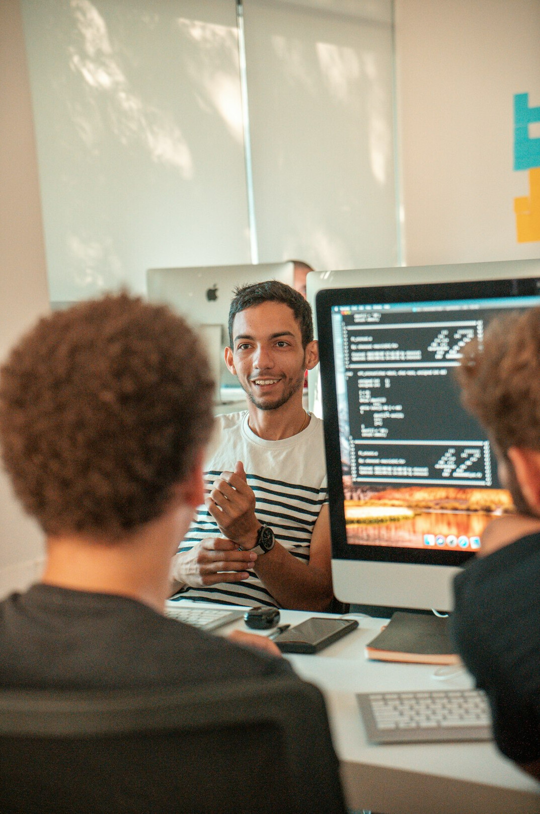 students learning ai coding